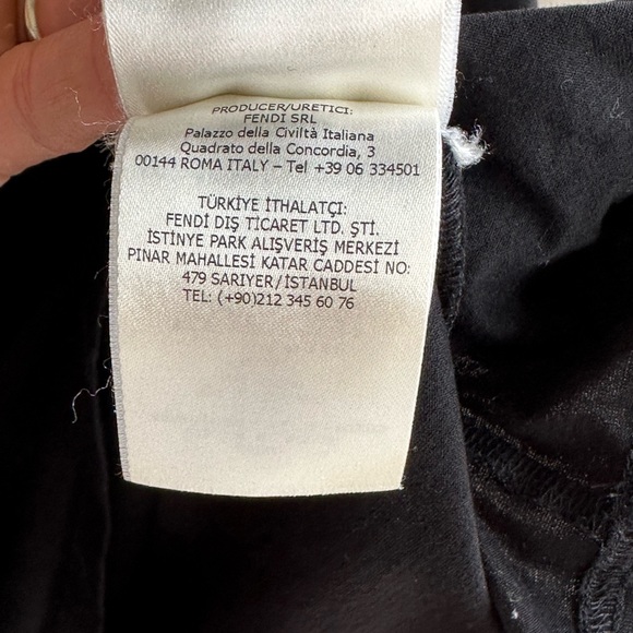FENDI × MARC JACOBS 23SS Cruise 2023 ROMA Capsule Black Jersey T-Shirt Size M - Picture 9 of 9